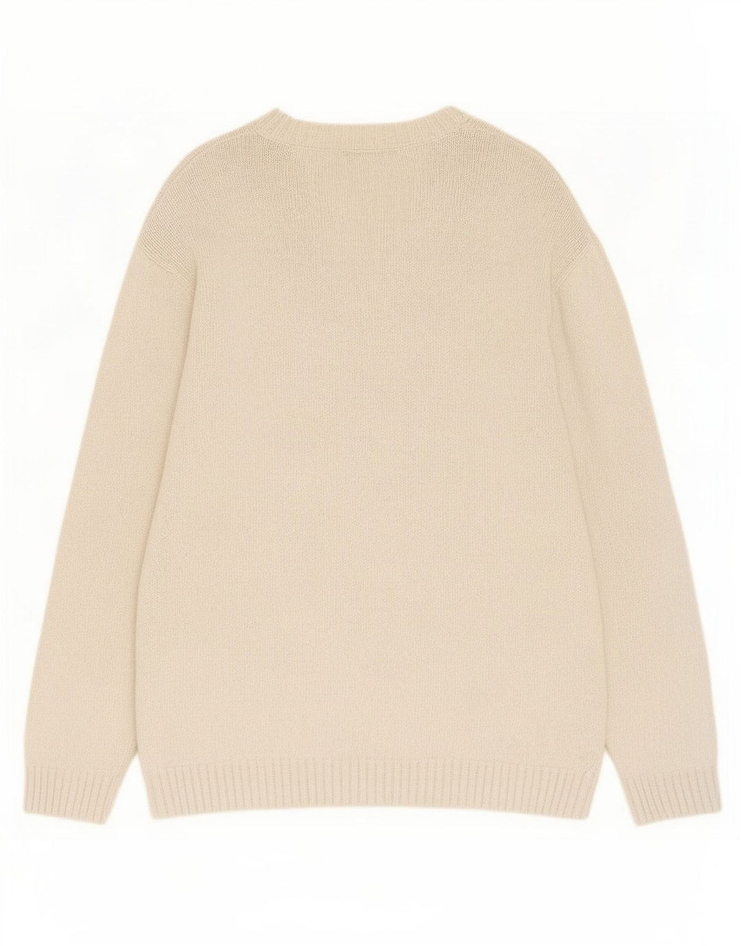 Suéter masculino Marks & Spencer com decote em V grande algodão branco