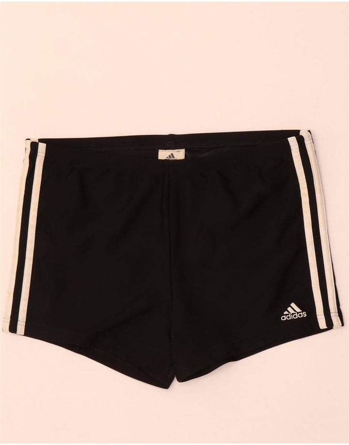 Shorts de natação masculino Adidas médio preto nylon