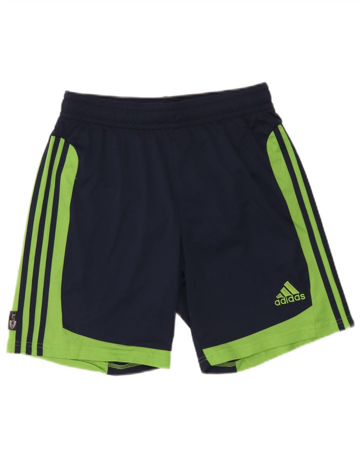 Adidas Mens Clima 365 Sport Shorts Médio Azul Marinho Colorblock Poliéster