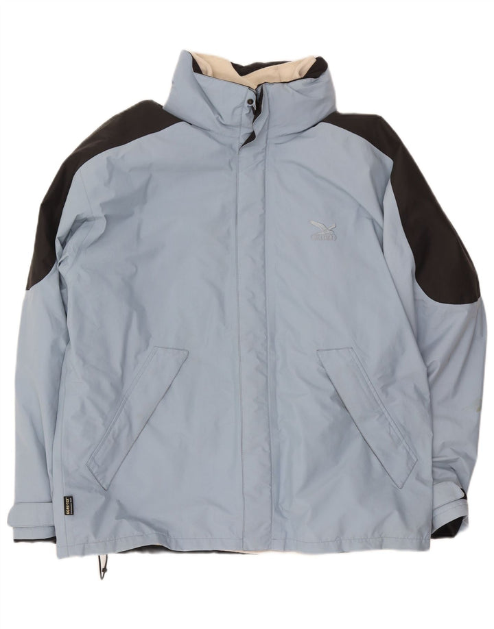 Jaqueta de esqui masculina SALEWA UK 42 XL azul colorblock poliéster