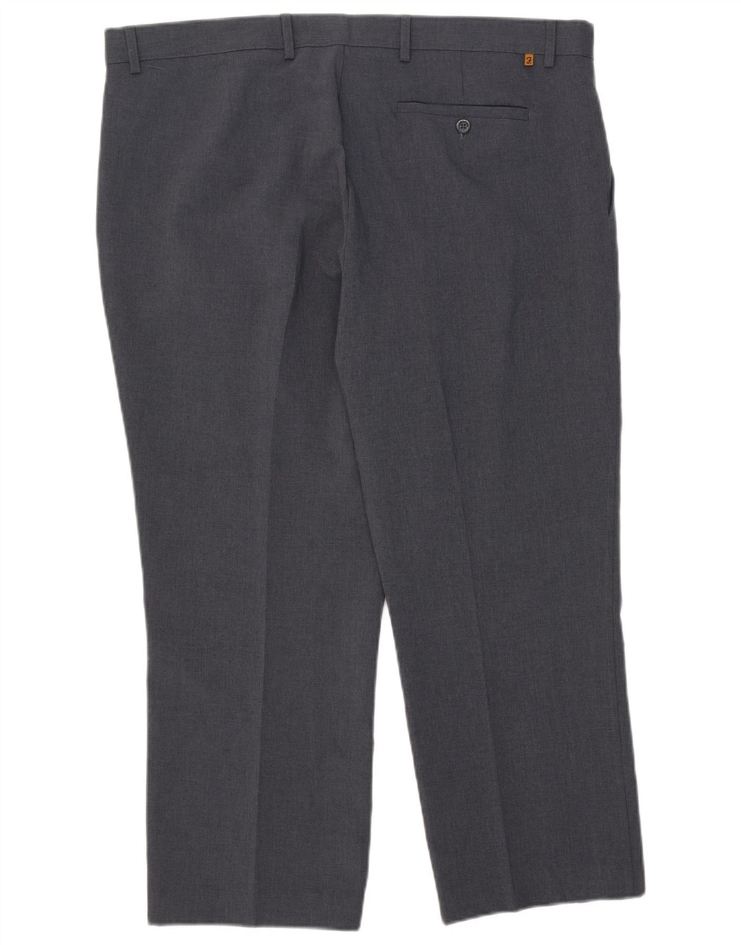 Farah Calça masculina reta cortada W42 L27 poliéster cinza
