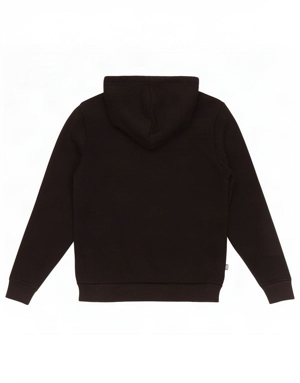 Puma feminino gráfico moletom com capuz Reino Unido 10 pequeno algodão preto