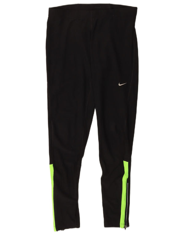 Nike Womens Dri Fit Leggings XL Preto Colourblock Esportes