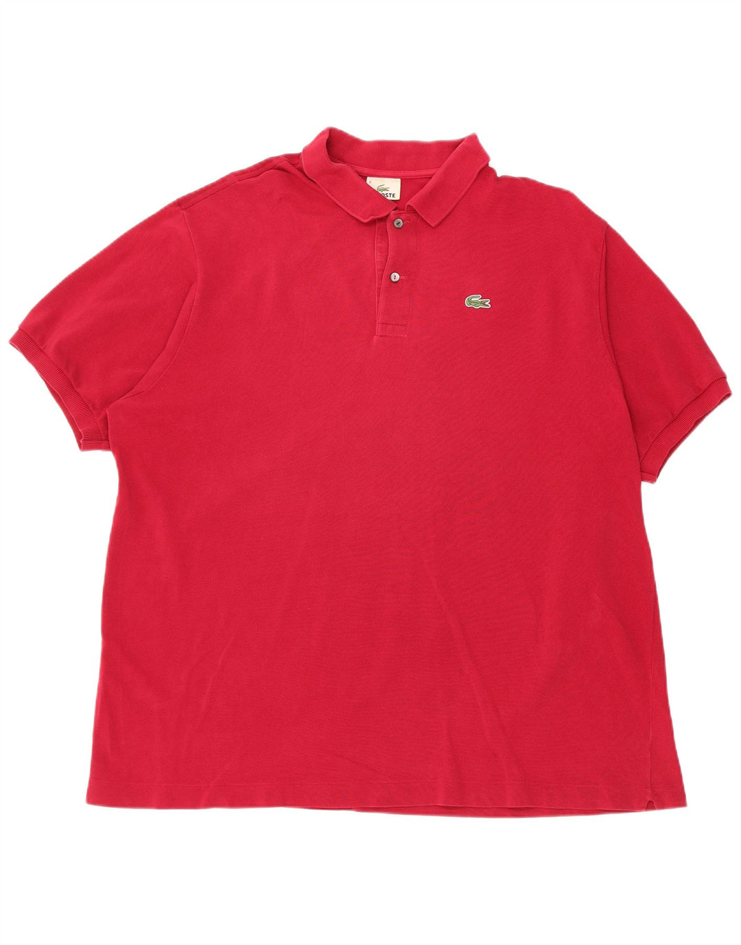 Camisa polo masculina LACOSTE tamanho 8 3XL algodão vermelho