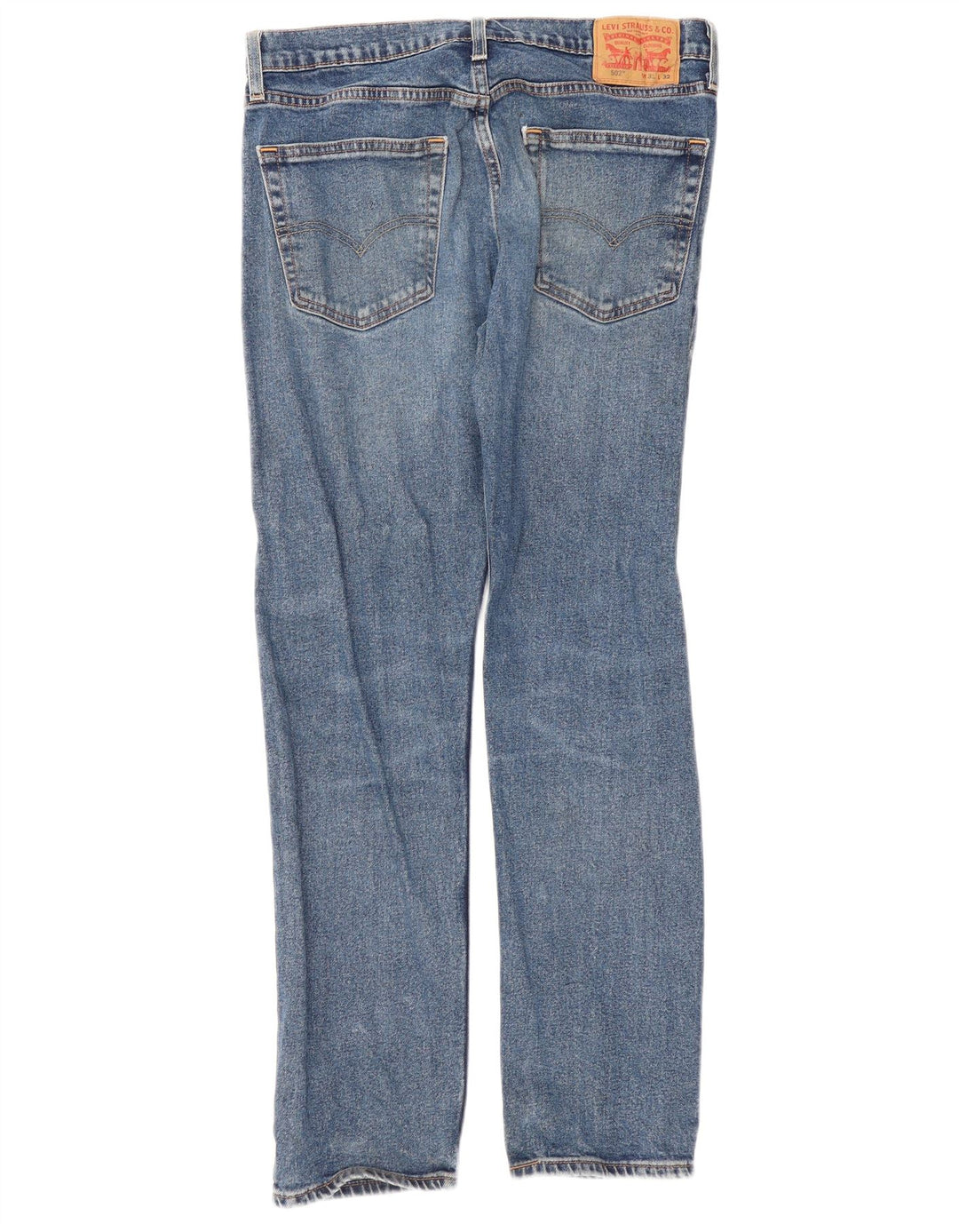 Calça jeans feminina Levi's 502 Tapered W31 L32 azul algodão