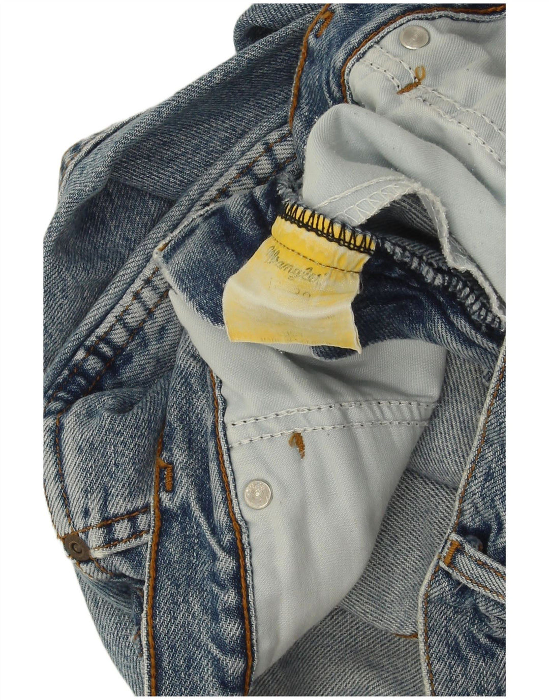 Wrangler Mens Tapered Jeans W32 L30 Azul Algodão