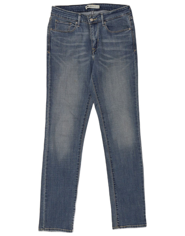 Jeans skinny de cintura média feminino Levi's US 8 médio W30 L31 azul