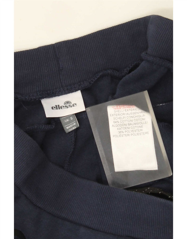 Calça de treino masculina Ellesse pequena algodão azul marinho