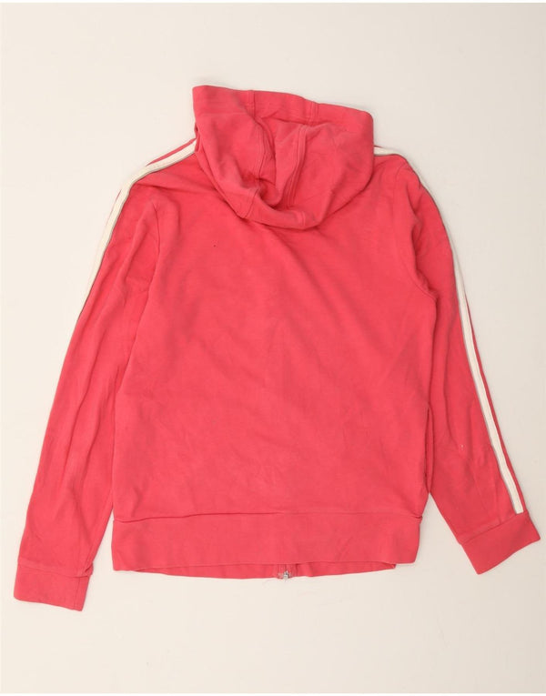Suéter adidas feminino com capuz e zíper UK 18 XL algodão rosa