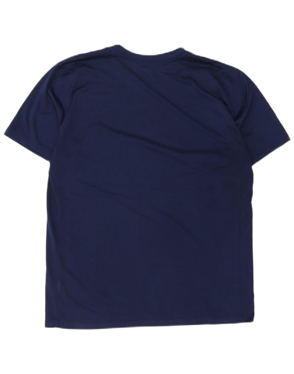 Camiseta Nike Masculina Dri Fit Graphic Top Grande Azul Marinho