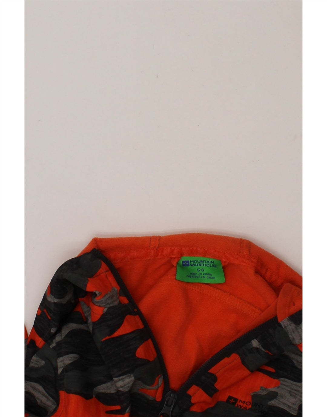 MOUNTAIN WAREHOUSE Boys Zip Hoodie Sweater 5-6 Years Grey Camouflage Vintage Mountain Warehouse and Second-Hand Mountain Warehouse from Messina Hembry 