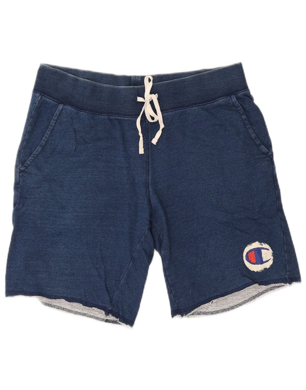 Shorts esportivos masculinos Champion médio azul marinho