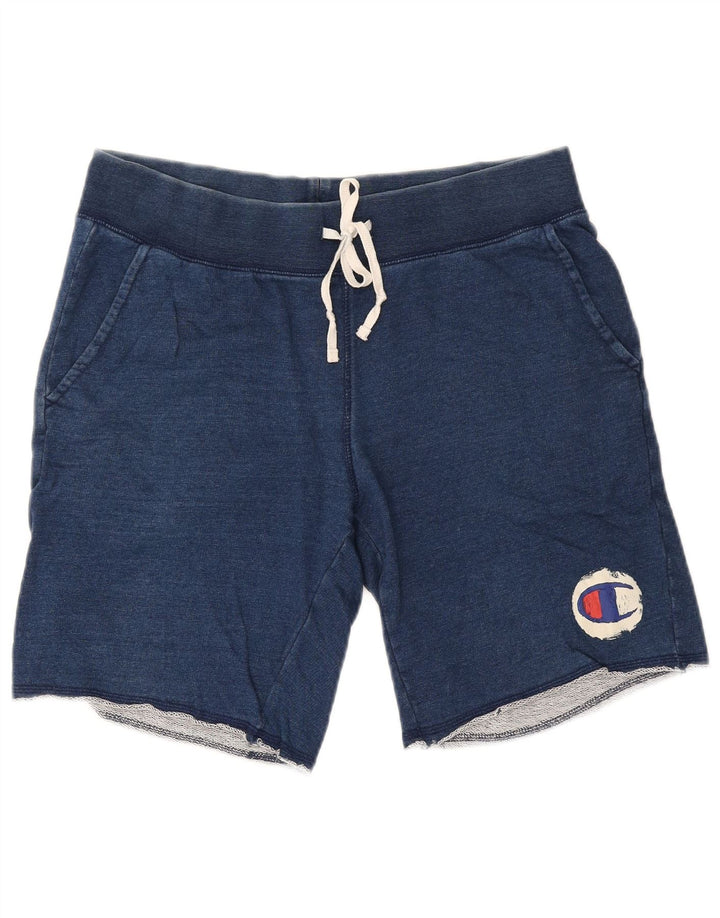 Shorts esportivos masculinos Champion médio azul marinho