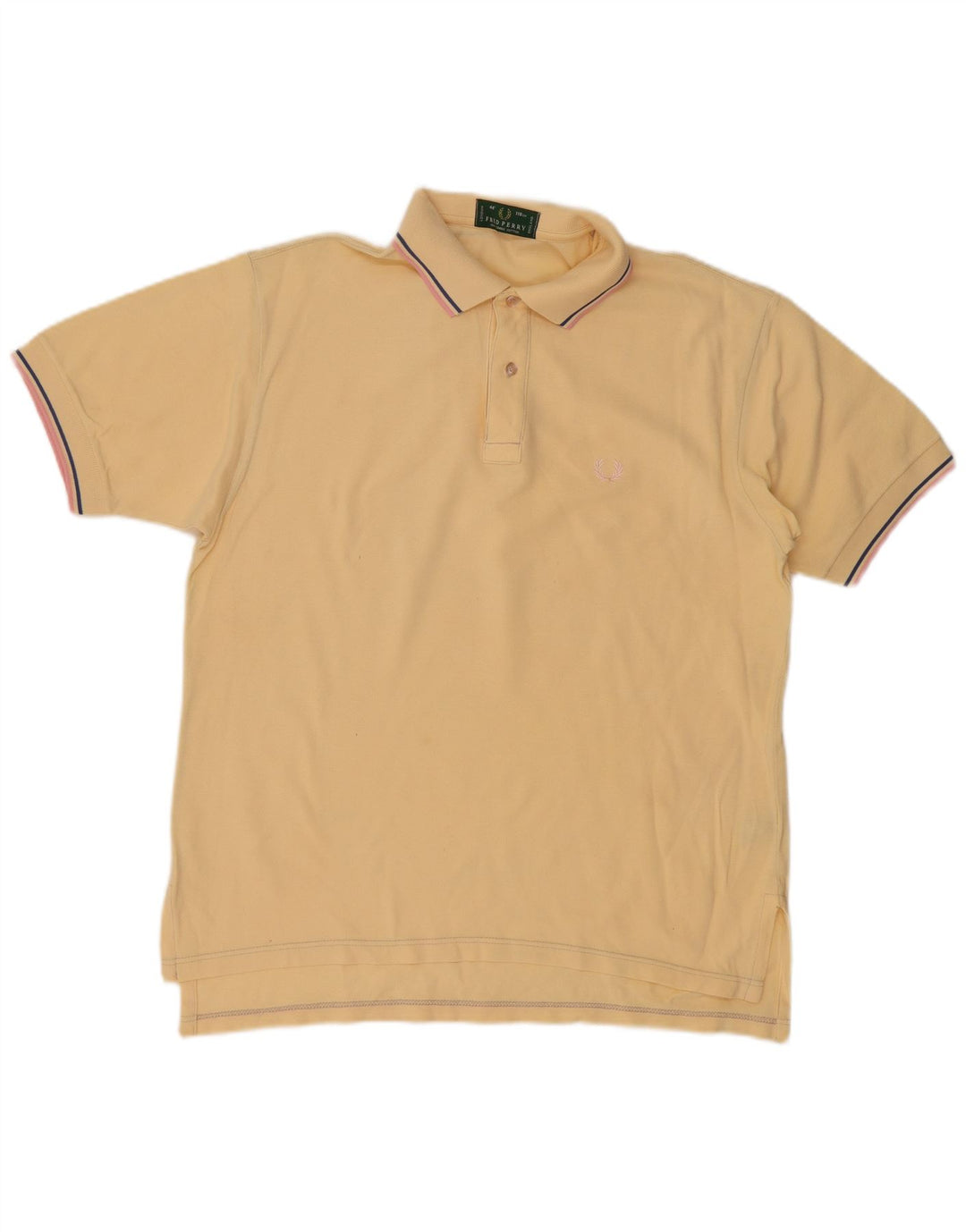 Camisa polo masculina FRED PERRY algodão bege médio