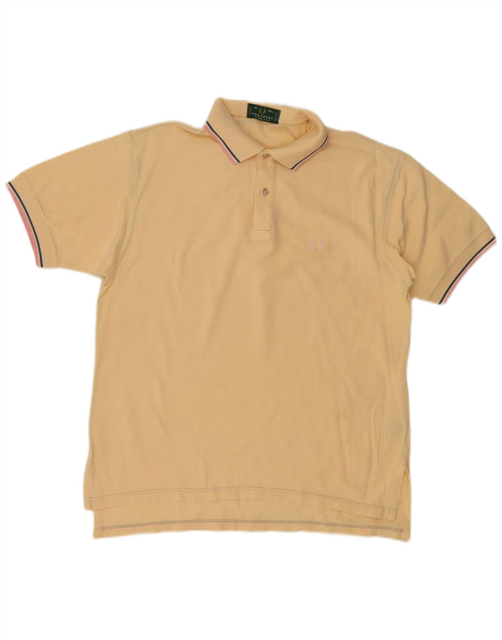 Camisa polo masculina FRED PERRY algodão bege médio