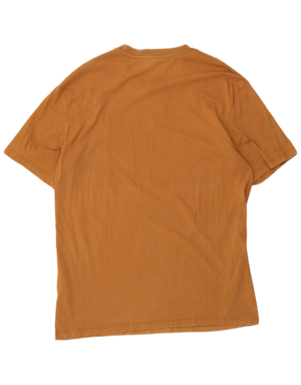 Camiseta gráfica masculina Jack & Jones Top XL algodão marrom
