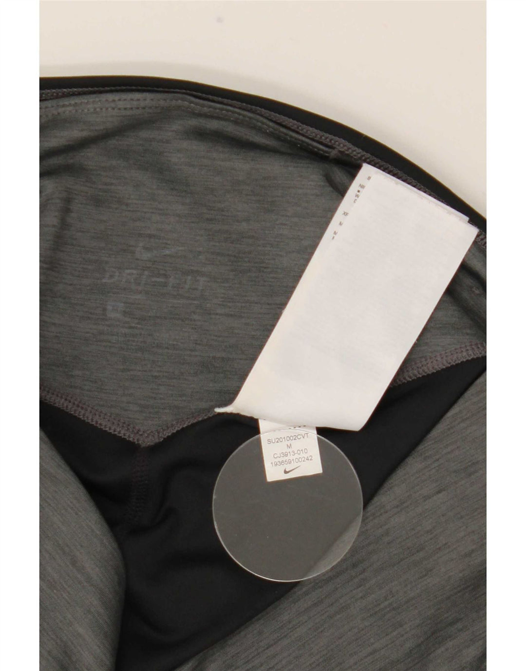Leggings Nike Dri Fit para mulher UK 12 cinza médio colorblock poliéster