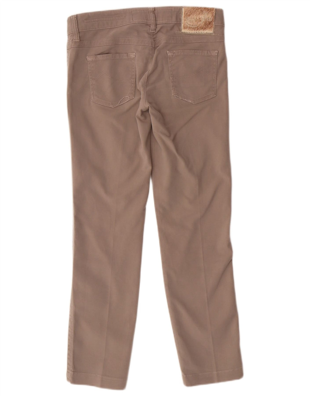 Calça feminina casual slim Jacob Cohen W27 L28 algodão bege