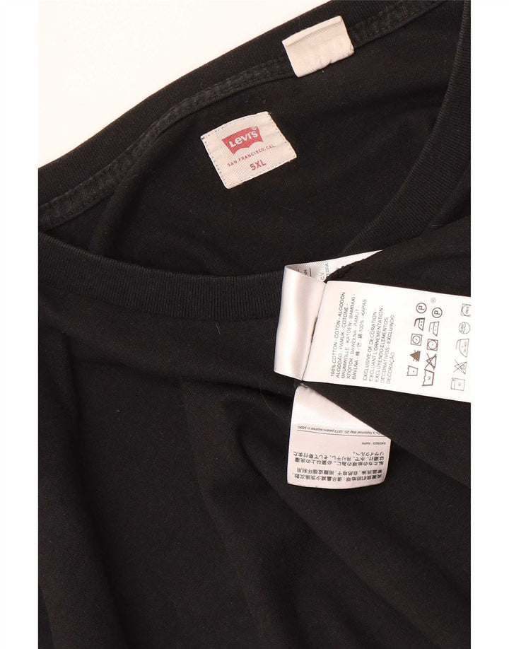 Camiseta masculina Levi's Top 5XL algodão preto