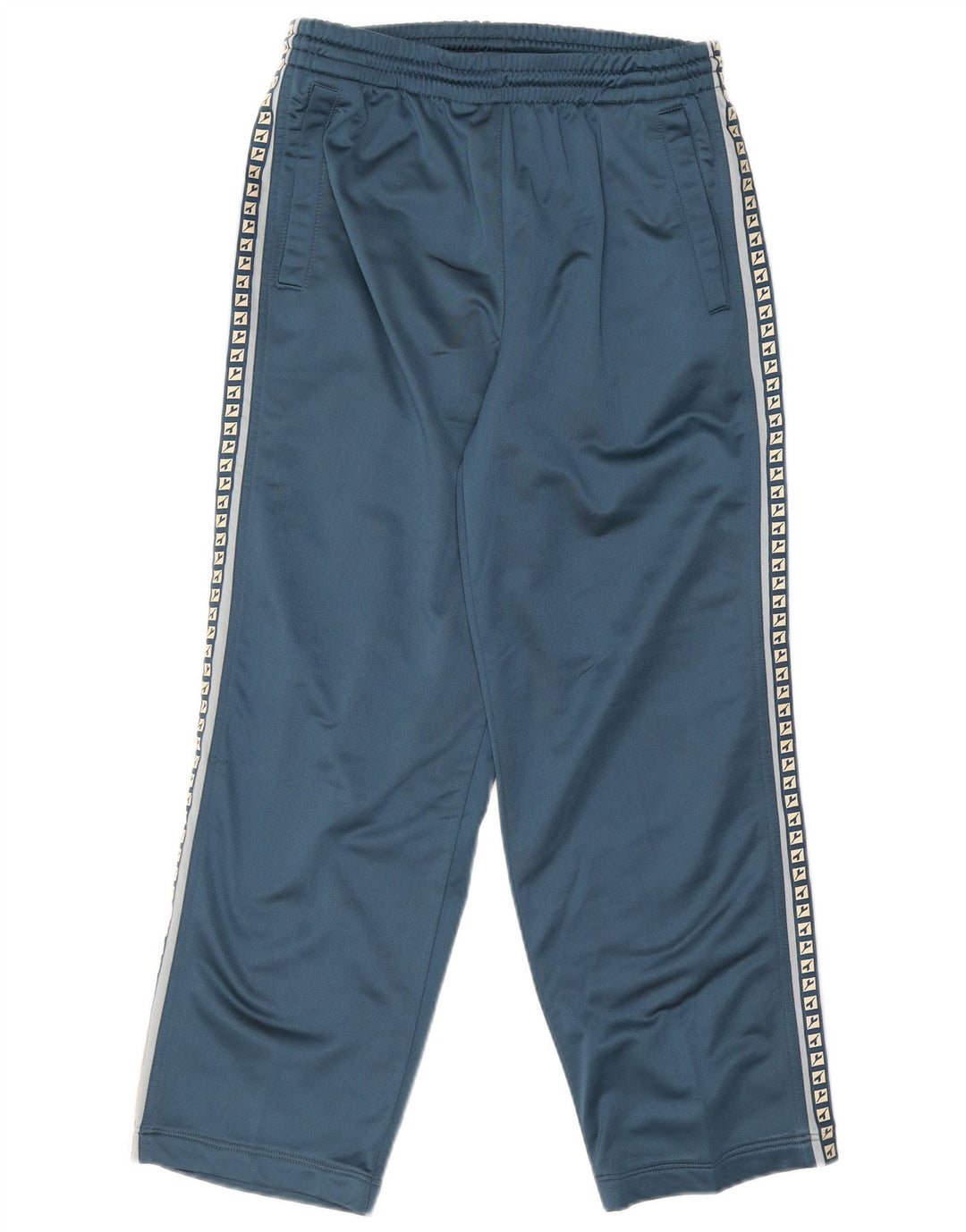 Adidas Mens Graphic Calças de treino UK 38 Médio Azul Marinho Poliéster