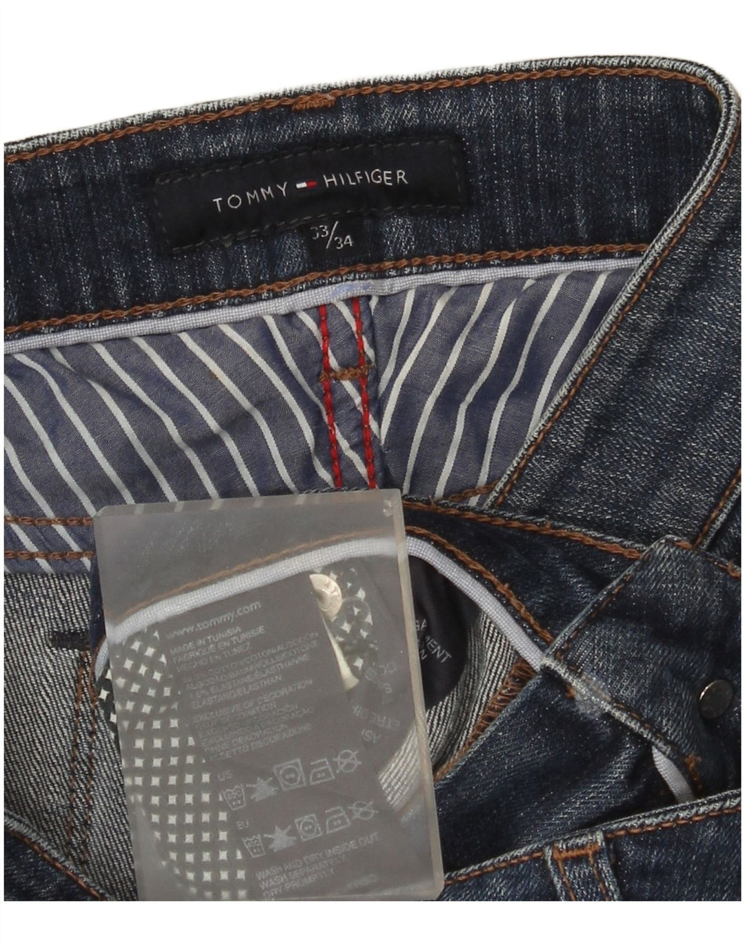 Jeans feminino Tommy Hilfiger Bootcut W33 L34 azul algodão