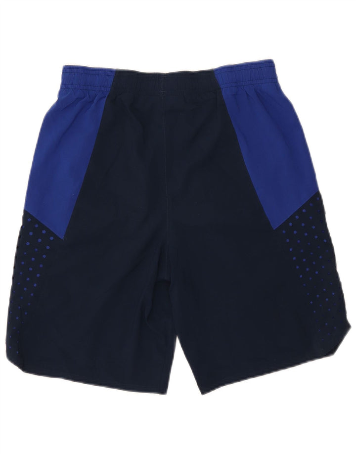 Shorts esportivos UNDER ARMOUR Boys Heat Gear 11-12 anos grandes azul marinho