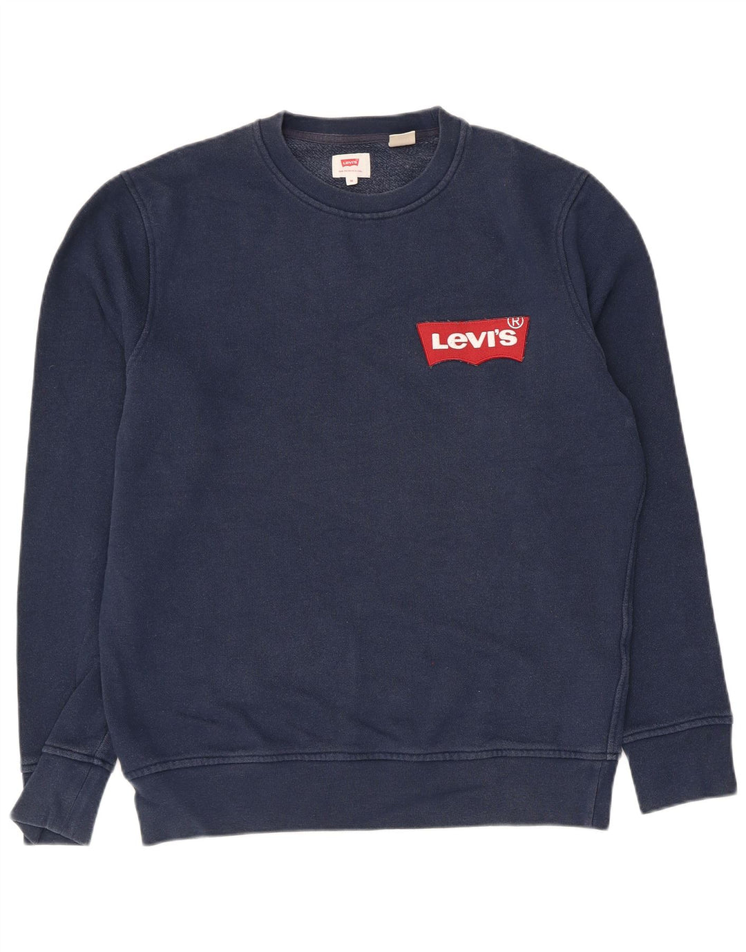 Moletom gráfico masculino Levi's Jumper médio azul marinho algodão