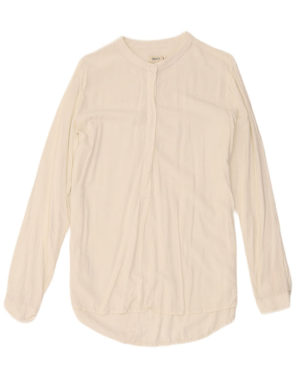 Pulôver feminino Longline Dack's Reino Unido 16 grande rayon branco
