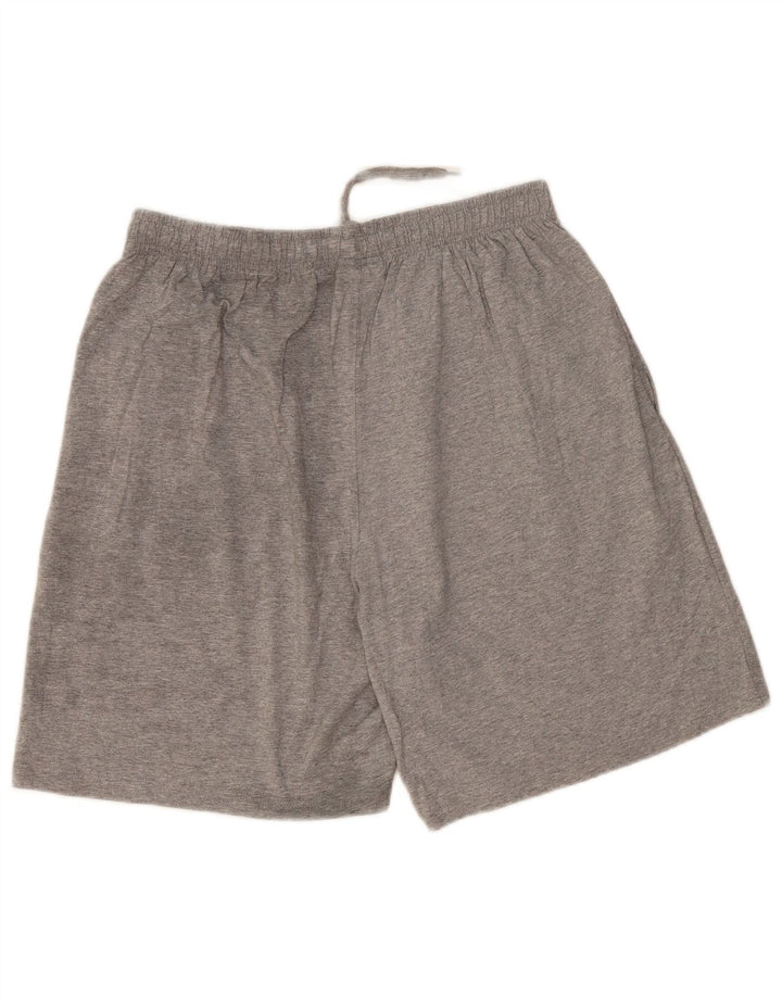 Shorts esportivos masculinos Champion grandes cinza manchados