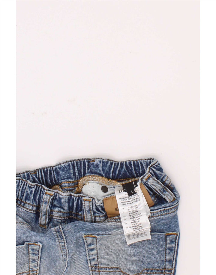Diesel Boys Shorts jeans desgastados 3-4 anos W20 algodão azul