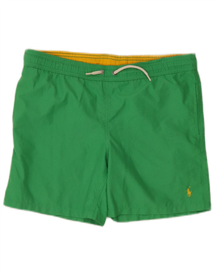 Polo Ralph Lauren Shorts de banho para meninos 10-11 anos poliéster verde médio