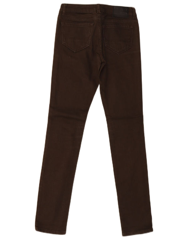 Calça jeans skinny feminina All Saints W25 L32 algodão marrom