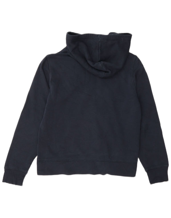Jumper feminino com capuz gráfico Champion UK 10 pequeno azul marinho