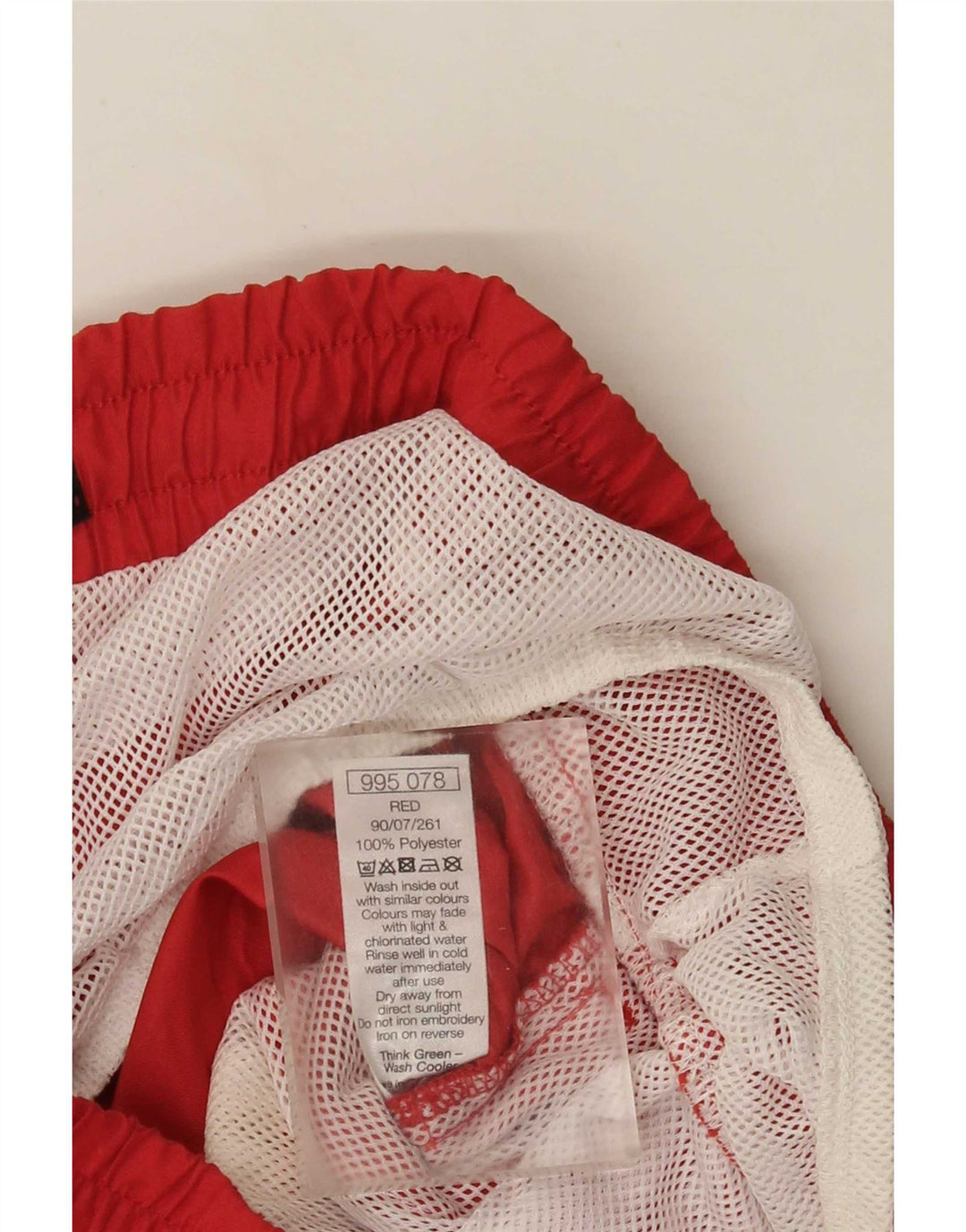 Shorts de natação masculino M&Co poliéster vermelho médio