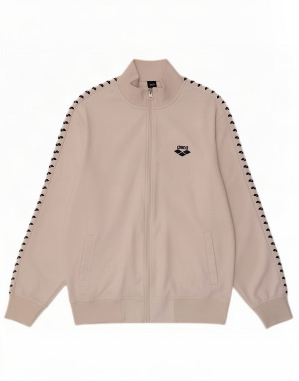 Arena Mens Graphic Tracksuit Top Jaqueta XL Poliéster Branco