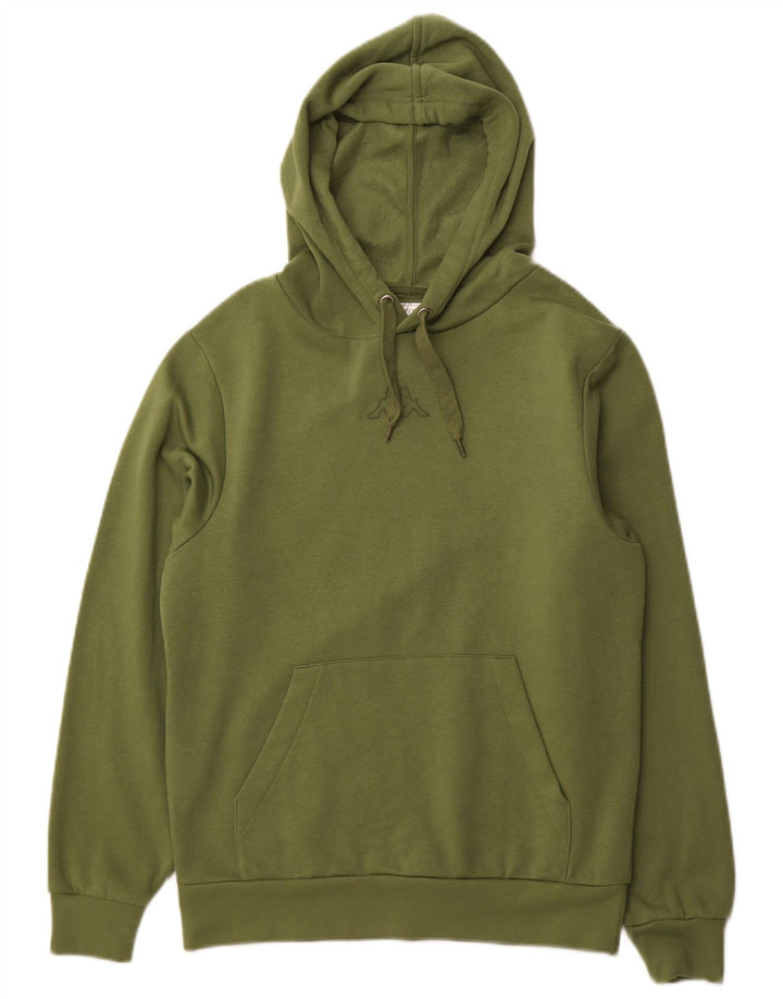 Jumper com capuz feminino KAPPA UK 10 pequeno algodão verde