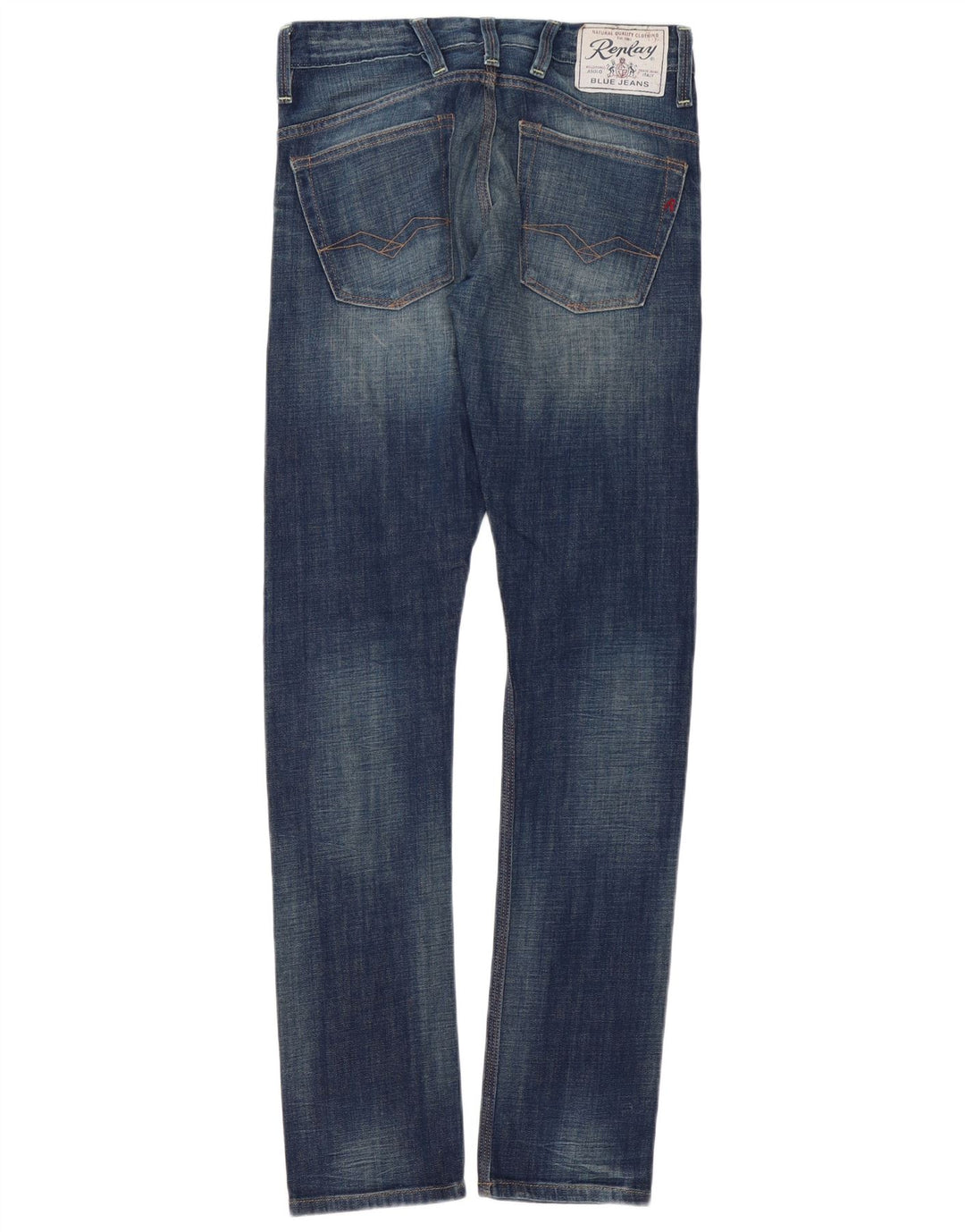 REPLAY Jeans feminino Jeto Slim W29 L34 algodão azul