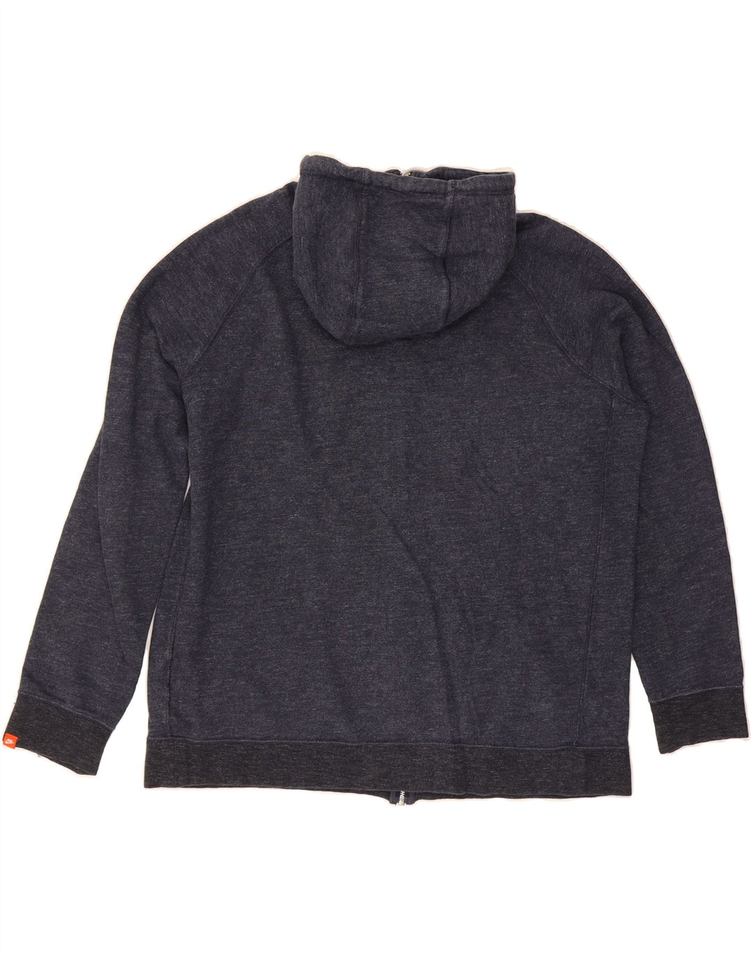 NIKE Mens Zip Hoodie Sweater XL Navy Blue Cotton Vintage Nike and Second-Hand Nike from Messina Hembry 
