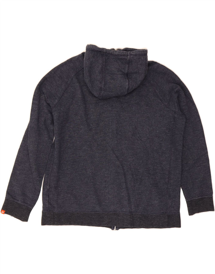 NIKE Mens Zip Hoodie Sweater XL Navy Blue Cotton Vintage Nike and Second-Hand Nike from Messina Hembry 