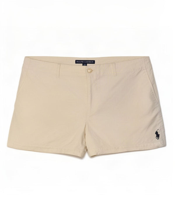 Shorts Chino feminino Ralph Lauren EUA 10 grandes W34 algodão branco