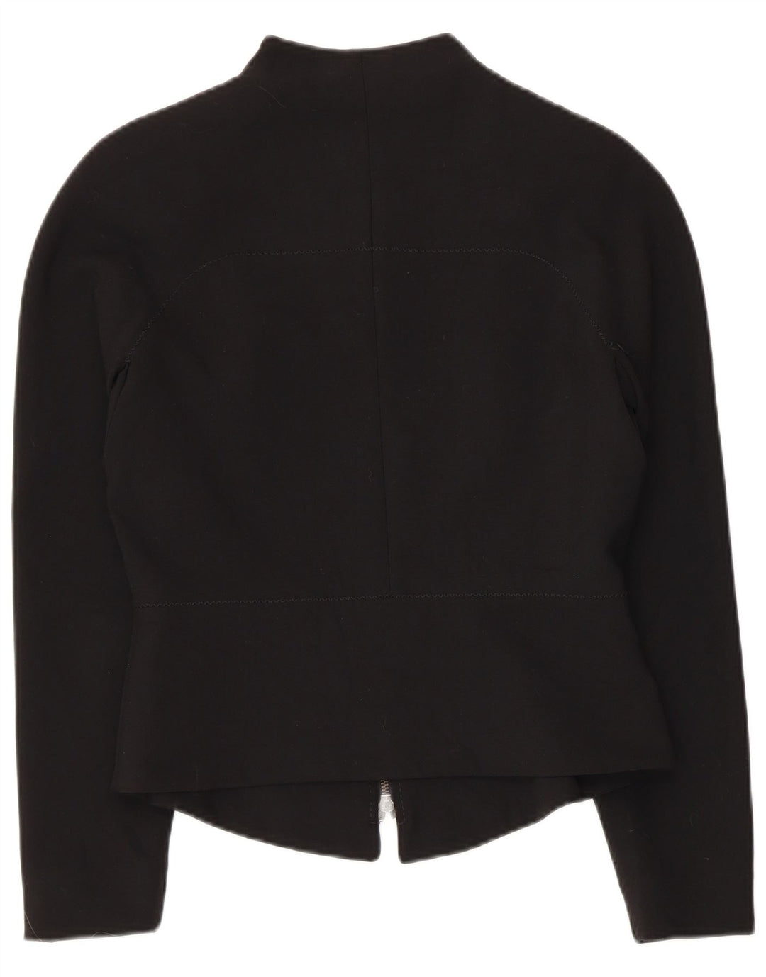 Jaqueta blazer feminina VINTAGE UK 10 poliéster preto pequeno