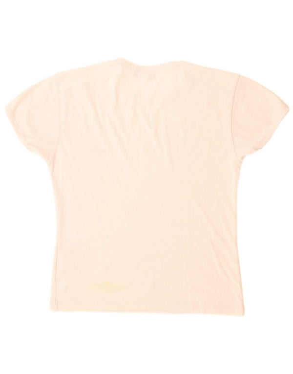 Camiseta feminina Reebok Top UK 12 médio branco poliéster