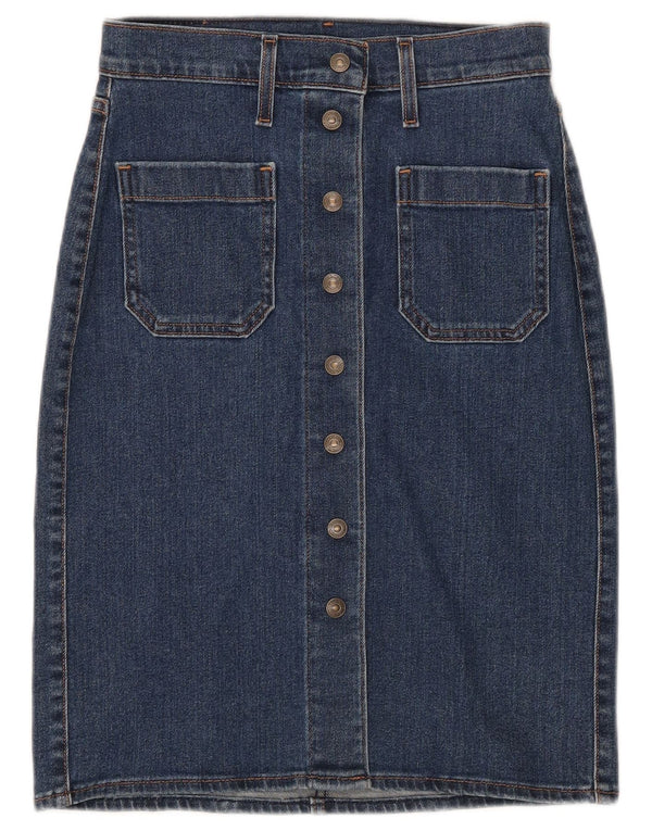Saia jeans feminina Levi's W24 XS azul algodão