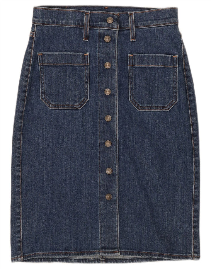 Saia jeans feminina Levi's W24 XS azul algodão