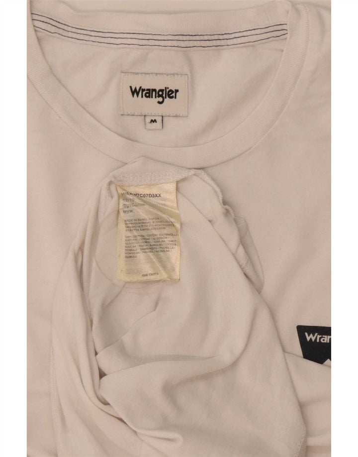 Camiseta masculina Wrangler Top médio algodão branco