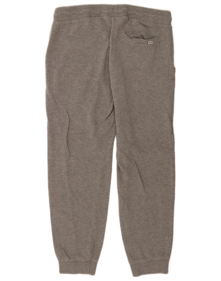 Calça de treino masculina Jack & Jones Joggers cinza médio algodão manchado