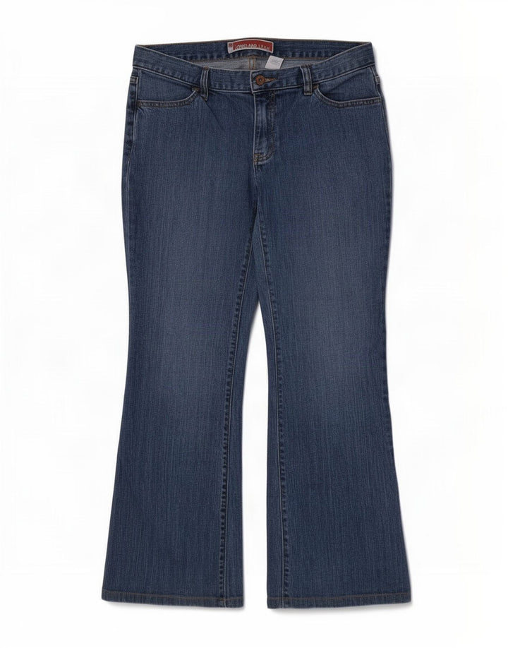 Jeans femininos longos e magros Bootcut da Gap EUA 8 médio W30 L29 algodão azul