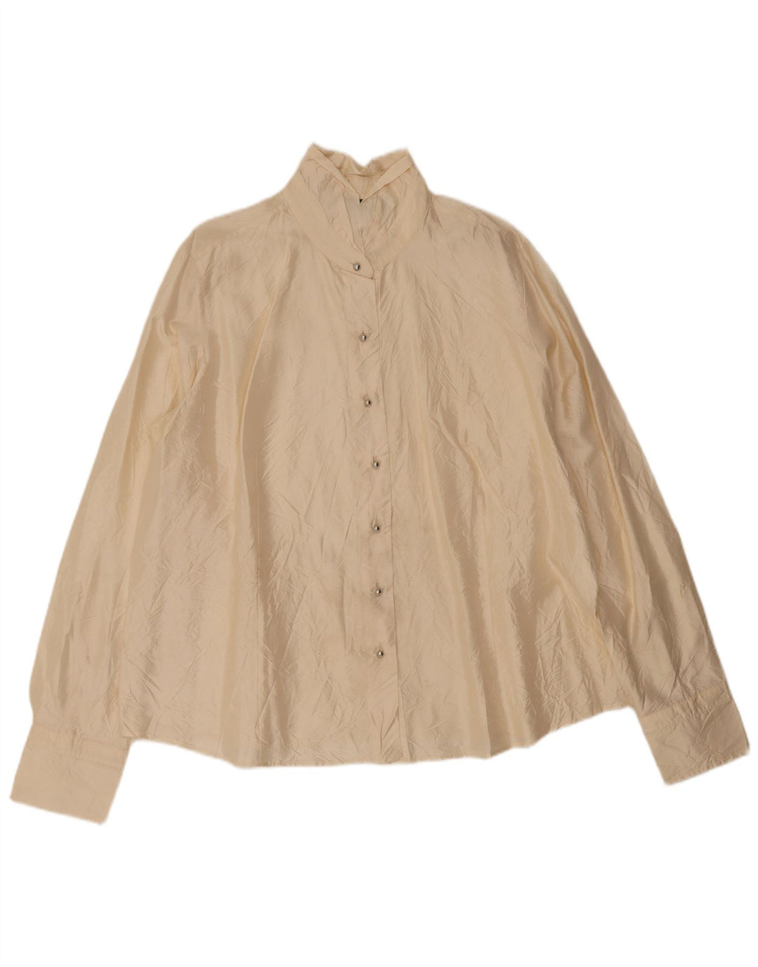 Marina Rinaldi blusa feminina oversized tamanho 27 grande seda bege