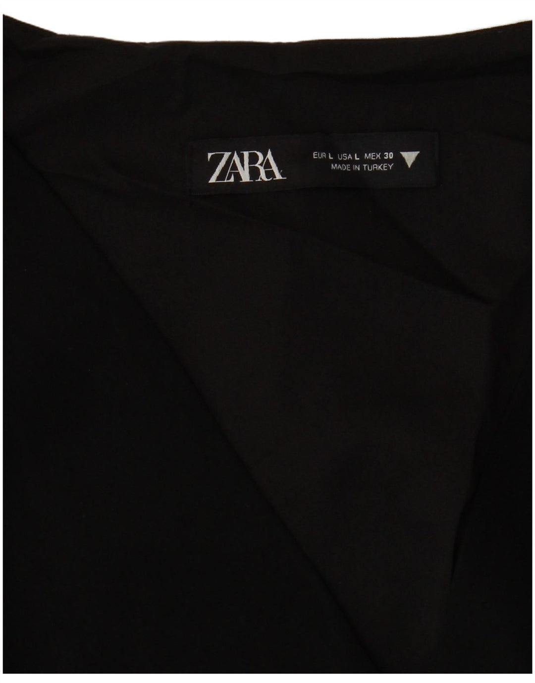Vestido feminino Zara A-Line UK 16 grande preto