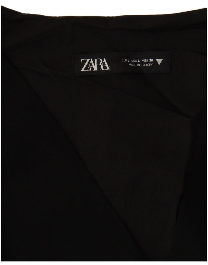 Vestido feminino Zara A-Line UK 16 grande preto